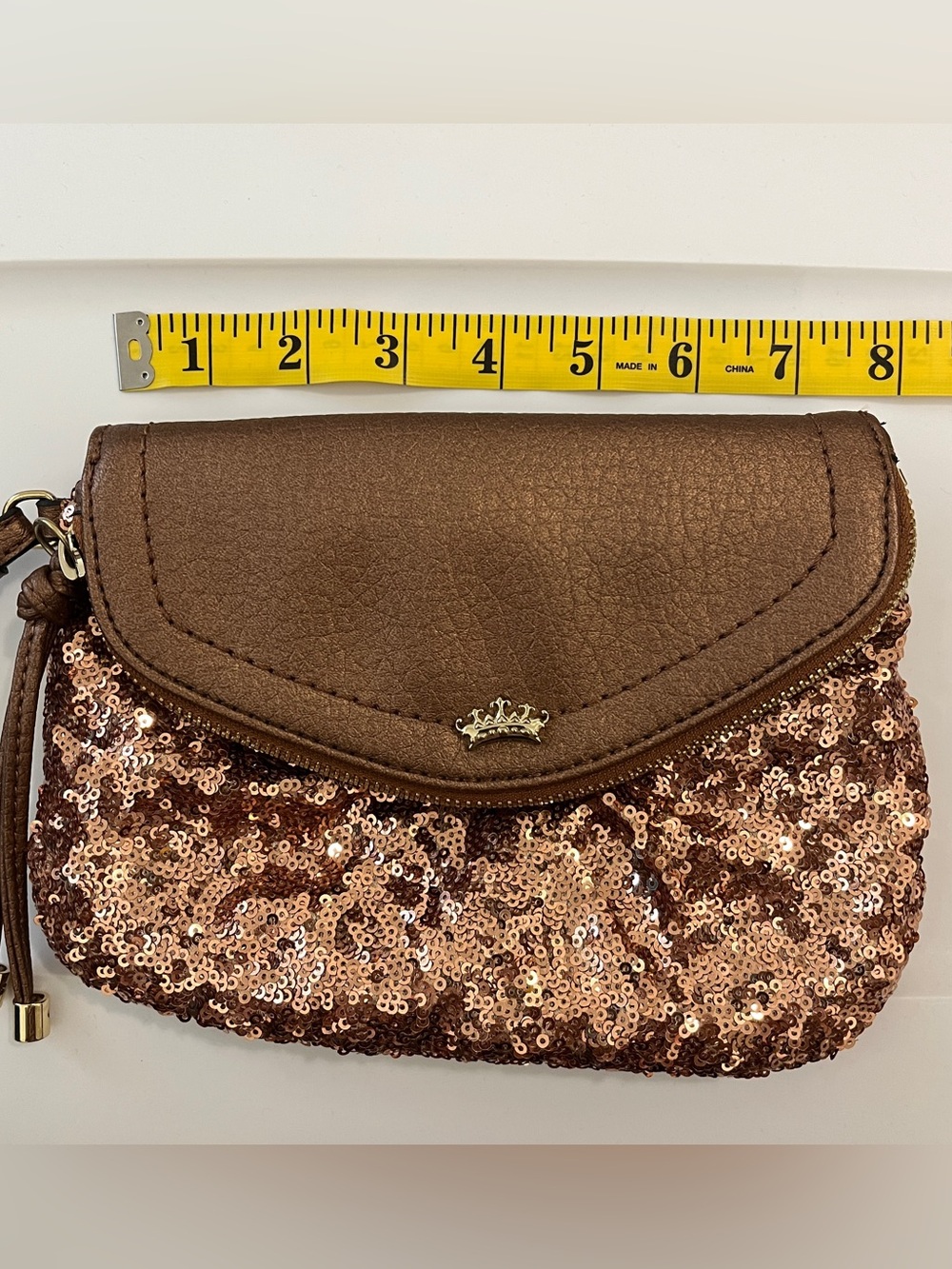 Juicy Couture Wristlet Clutch - Brown VTG Y2K